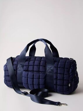 Free People Movement- Quilted Navy Duffel Bag